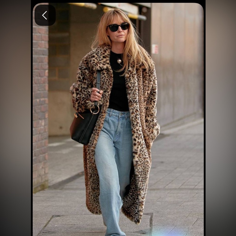 Vintage Olympia Leopard Print Long Coat - Picture 16 of 16